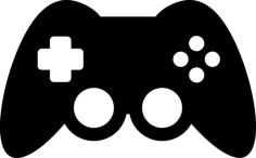 Play Station Controller Silhouette Cutting Svg Files, Free Vectors File